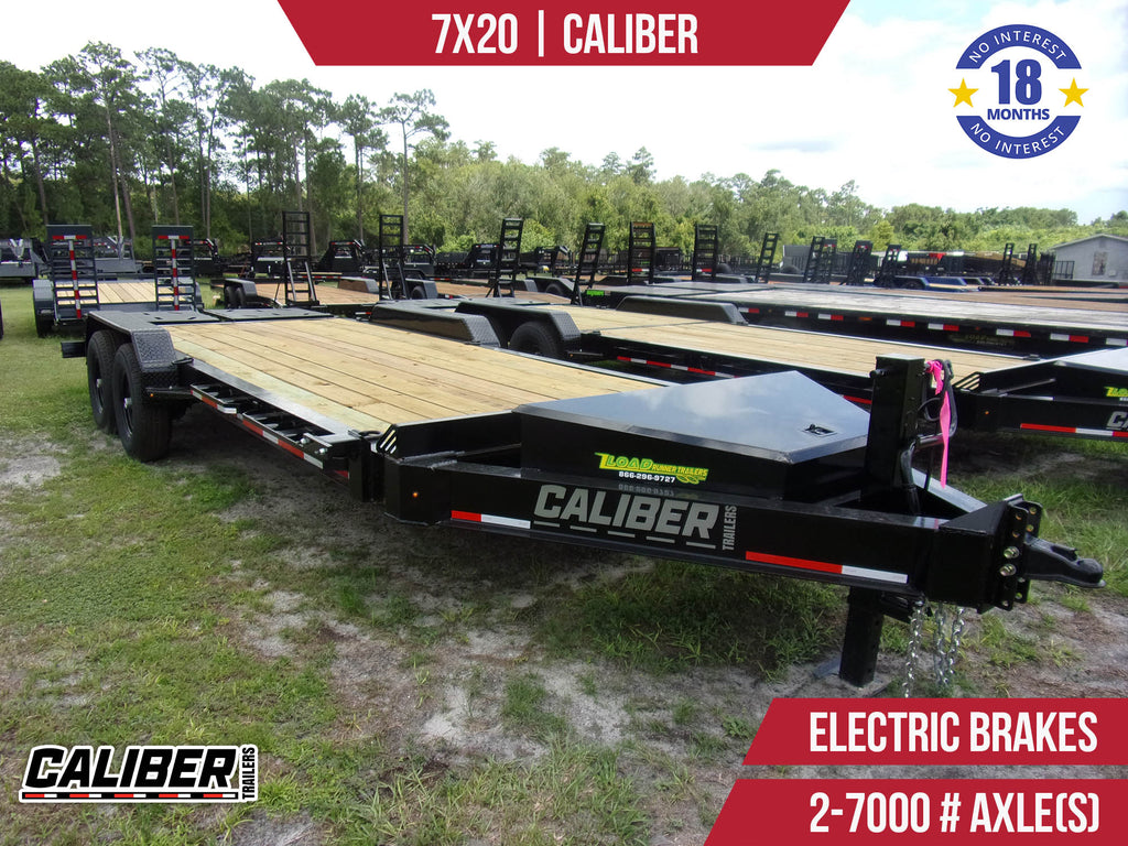 New 7x20 Caliber Equipment Hauler Trailer