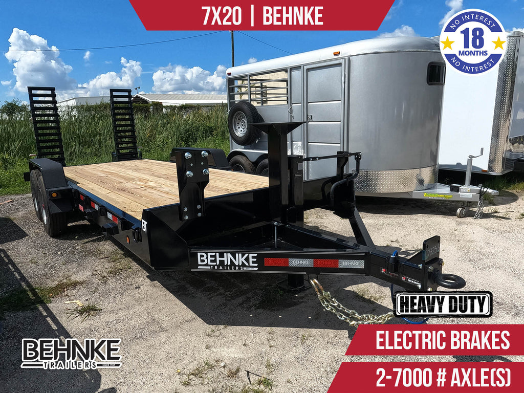 New 7x20 Behnke Equipment Hauler Trailer