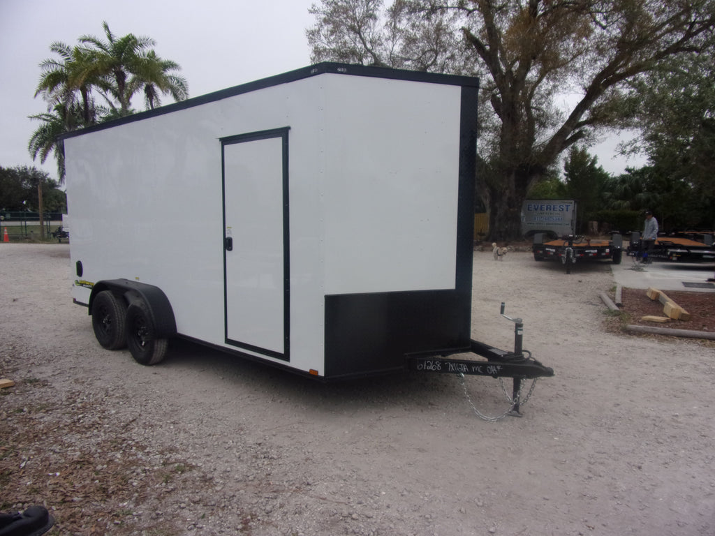 New 7x16 Quality Cargo Enclosed Trailer