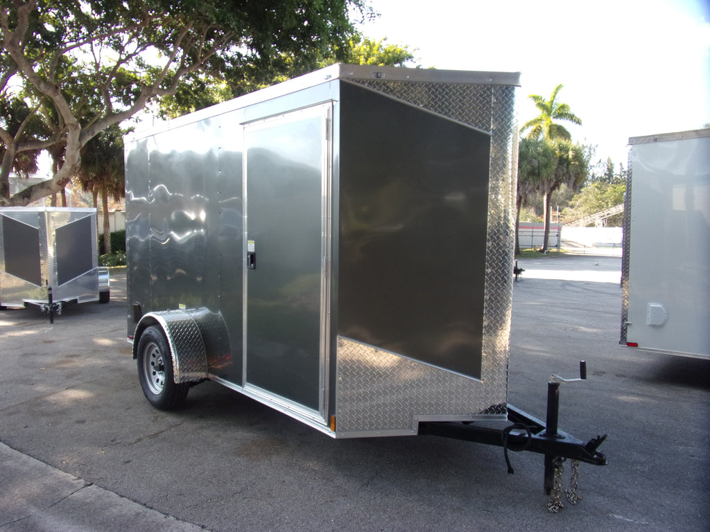 New 5x10 HOOK & LINE CARGO Enclosed Trailer
