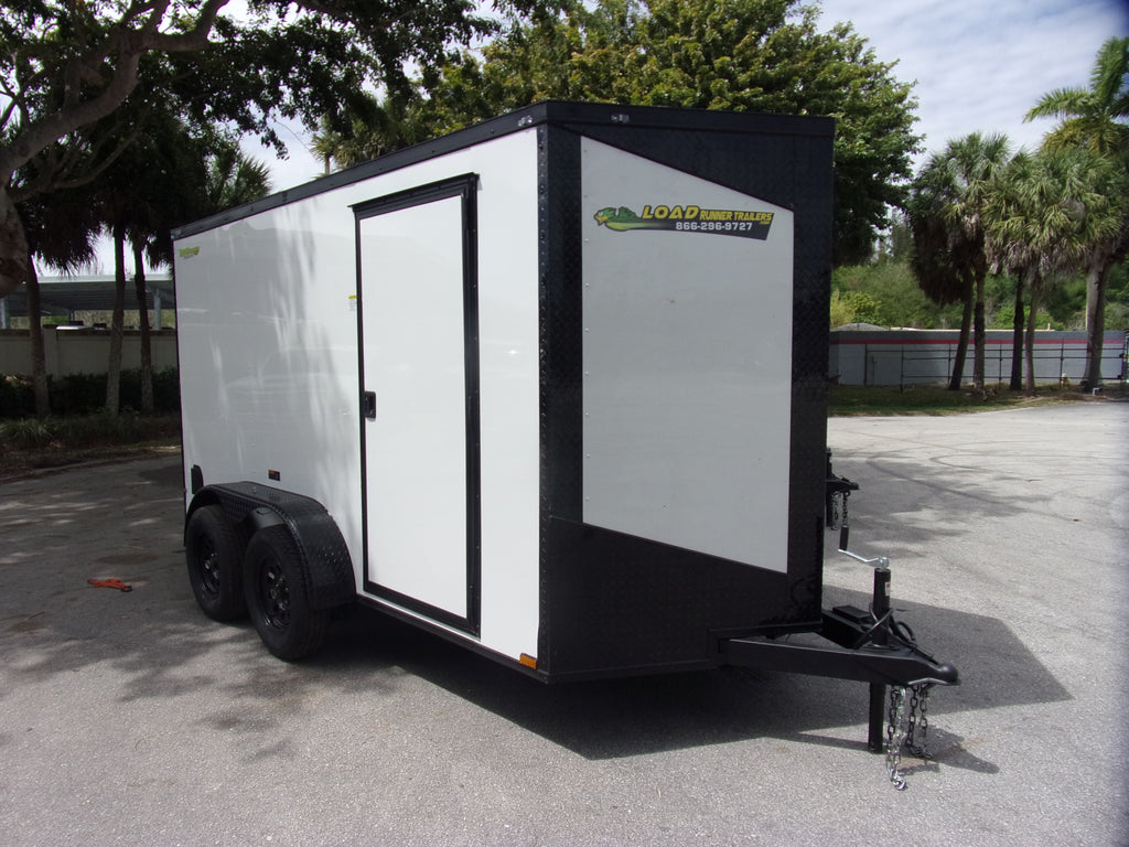 New 6x12 HOOK & LINE CARGO Enclosed Trailer