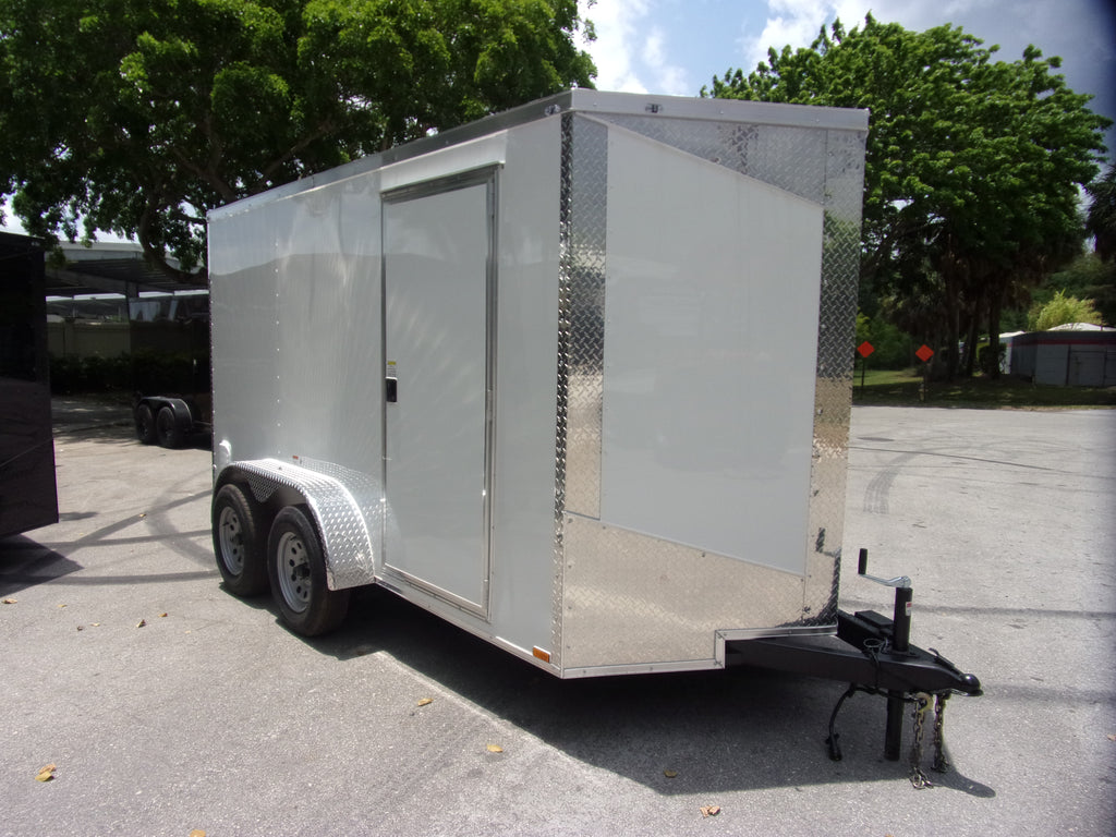 New 6x12 HOOK & LINE CARGO Enclosed Trailer