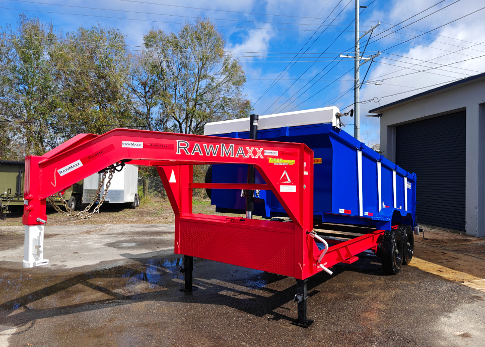 New 7x16 RawMaxx Dump Gooseneck Trailer
